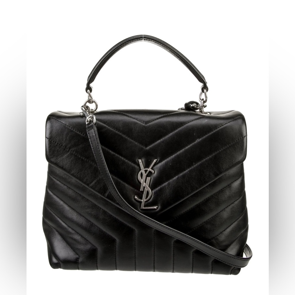 YSL Medium Top Handle LouLou Crossbody Bag